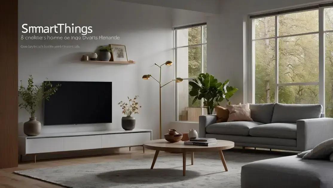 Atualização do Samsung SmartThings: Integração com Saúde e Novos Dispositivos